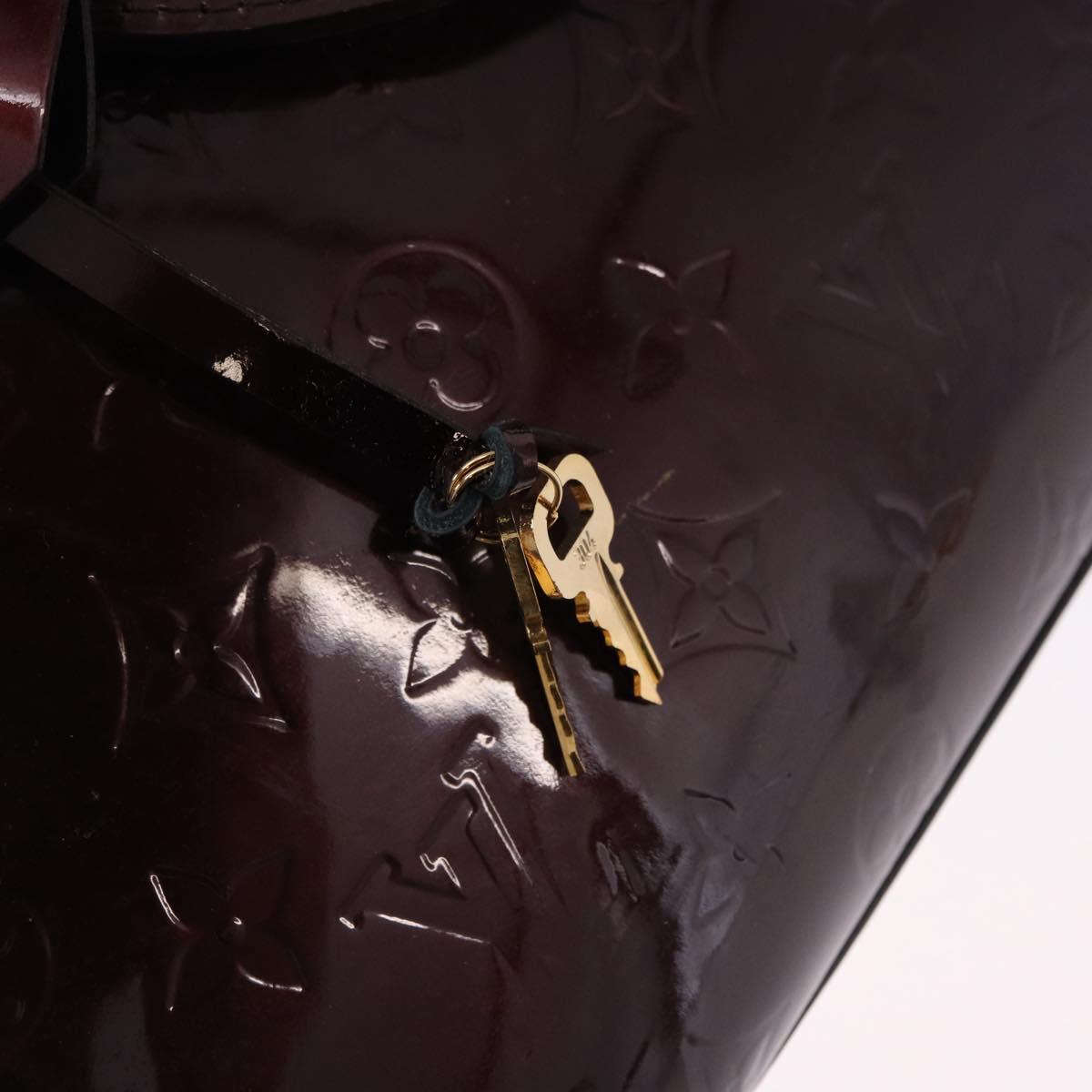 LOUIS VUITTON Monogram Vernis Melrose Avenue Bag Amarante M93757 Auth ep15552A