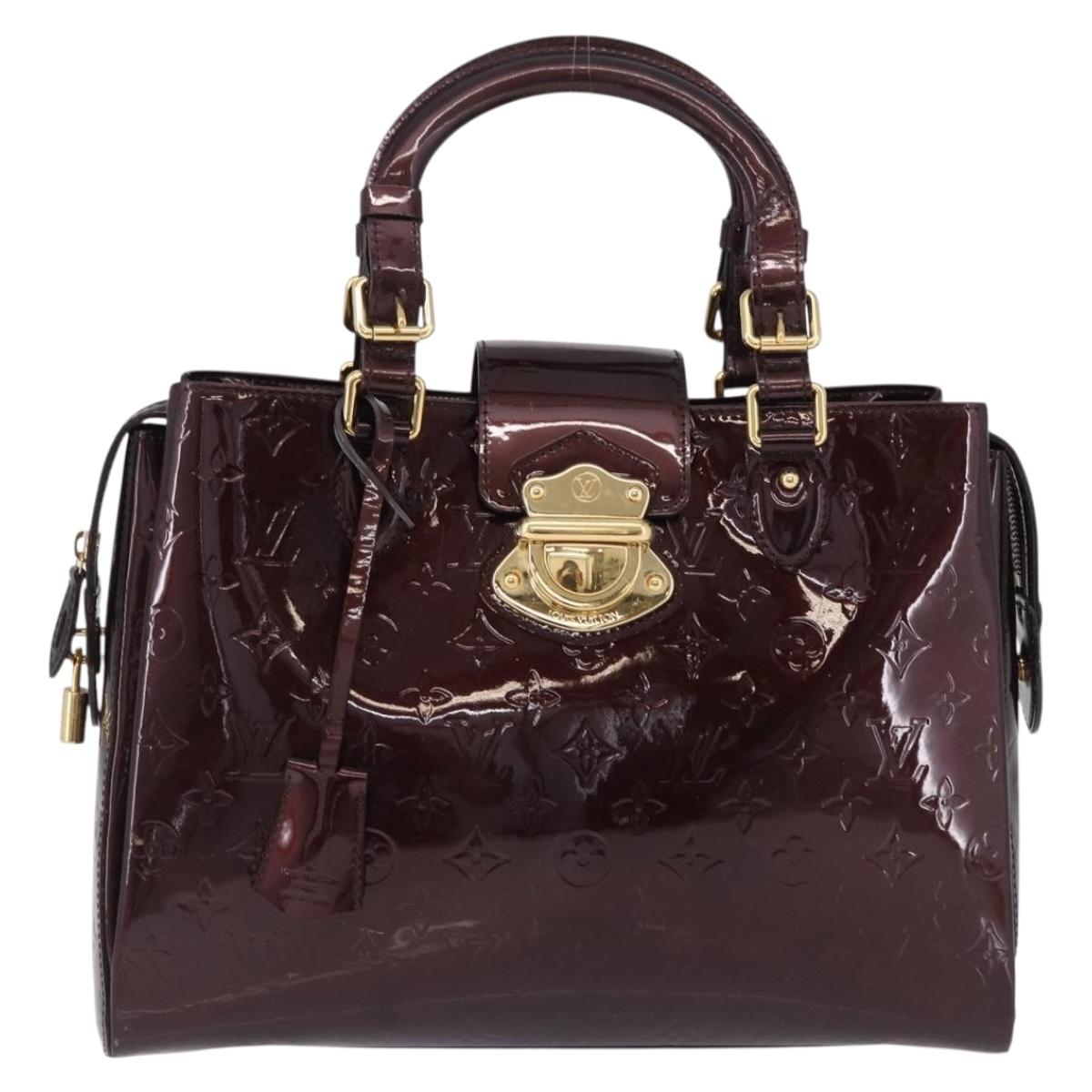 LOUIS VUITTON Monogram Vernis Melrose Avenue Bag Amarante M93757 Auth ep15552A