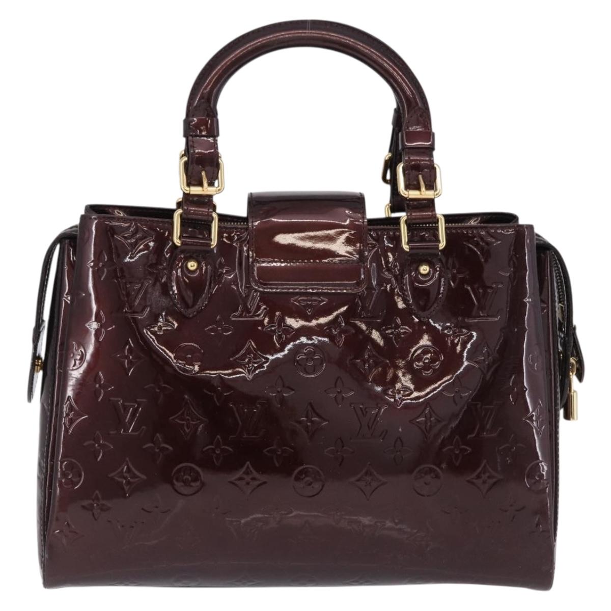 LOUIS VUITTON Monogram Vernis Melrose Avenue Bag Amarante M93757 Auth ep15552A