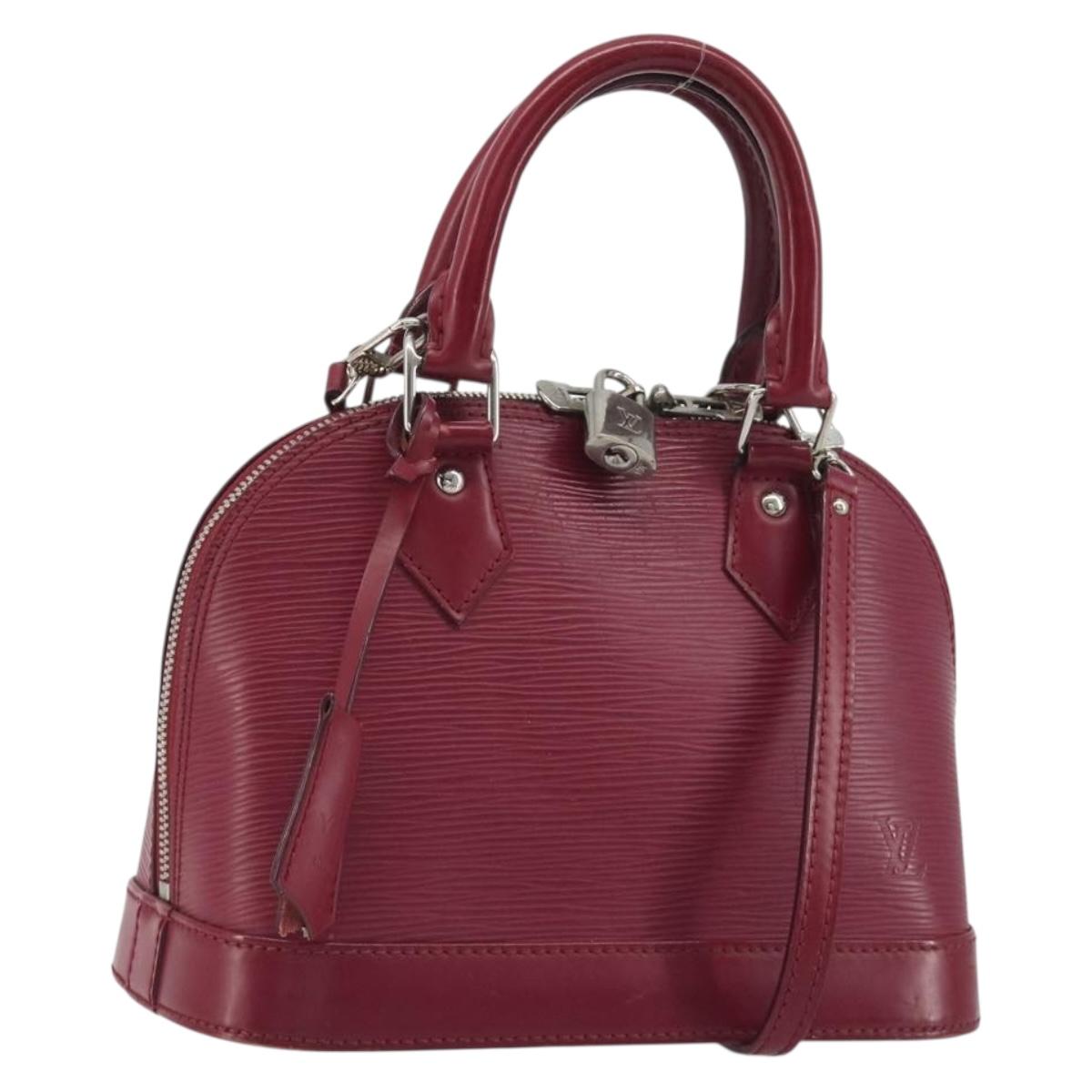 LOUIS VUITTON Epi Alma Hand Bag Fuchsia M40851 LV Auth ep15555A