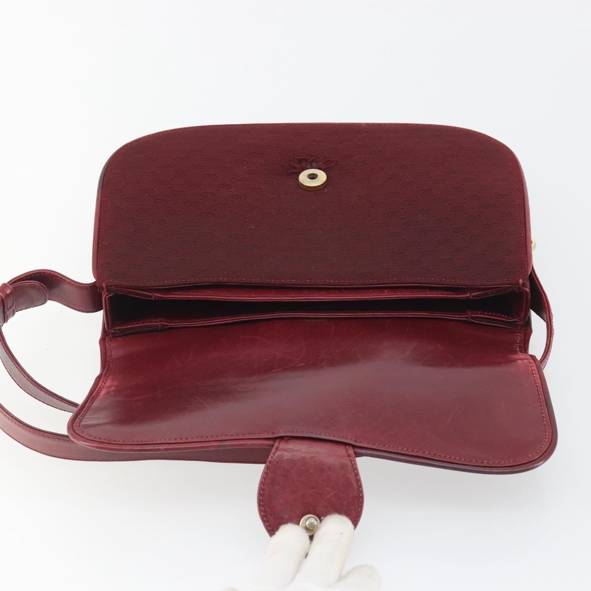 GUCCI Micro GG Supreme Shoulder Bag Red Gold Auth ep15564