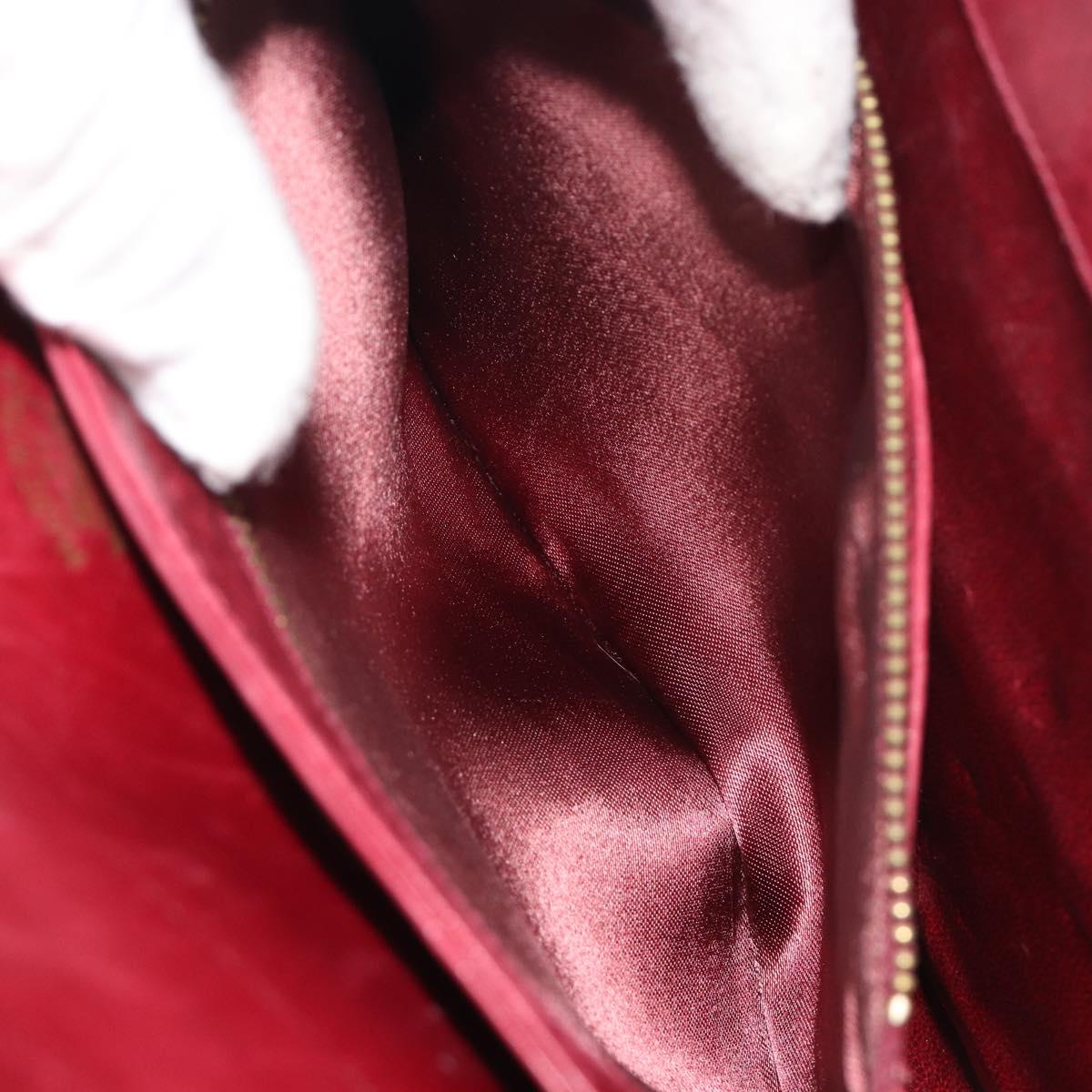 GUCCI Micro GG Supreme Shoulder Bag Red Gold Auth ep15564