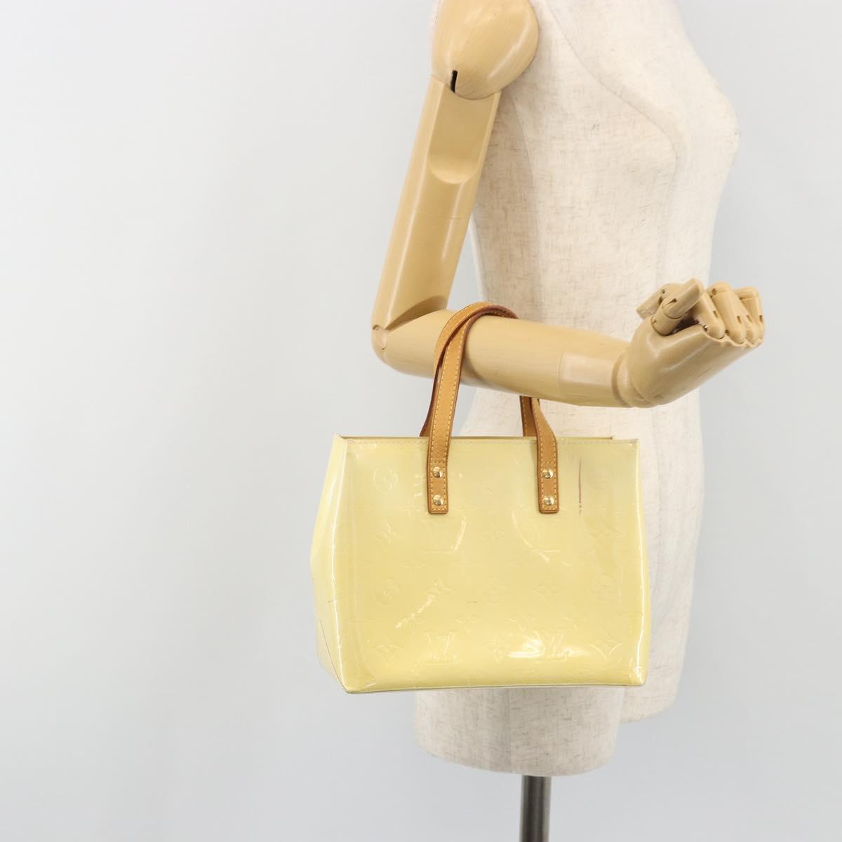 LOUIS VUITTON Monogram Vernis Reade PM Hand Bag Gris M91145 LV Auth ep15566