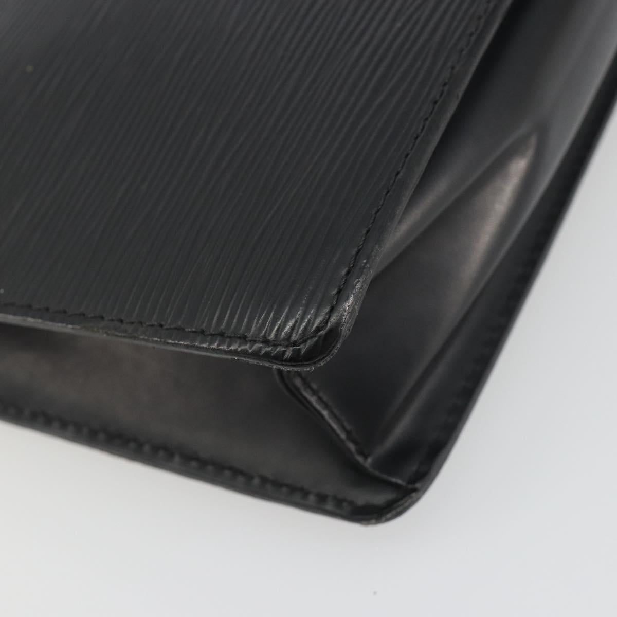 LOUIS VUITTON Epi Pochette Homme Clutch Bag Black M52522 LV Auth ep15569