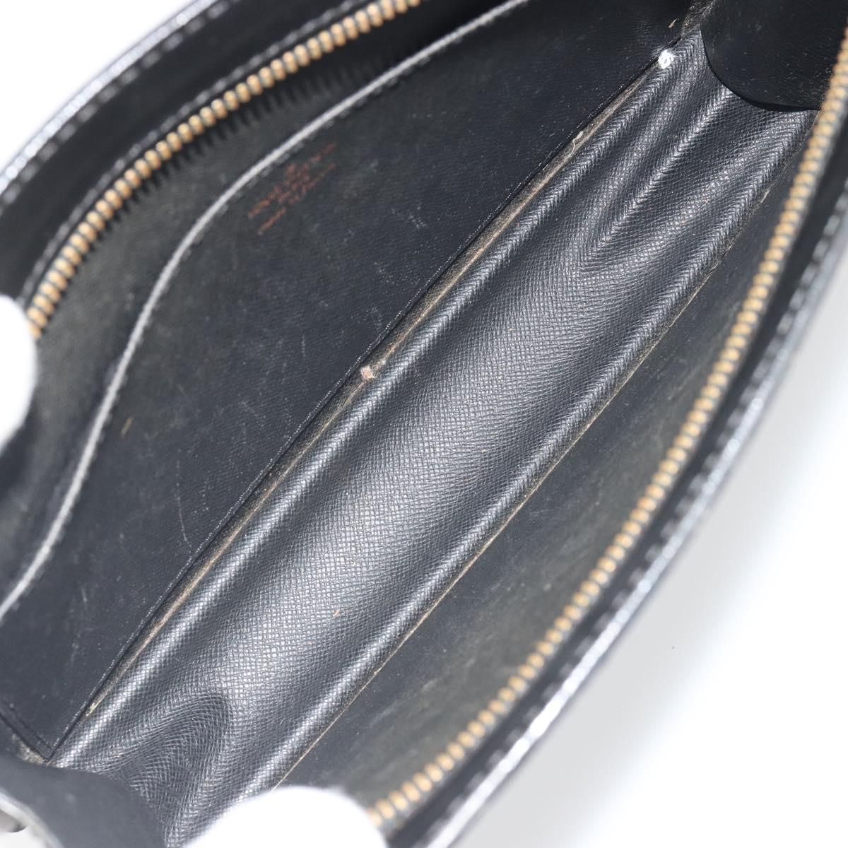 LOUIS VUITTON Epi Pochette Homme Clutch Bag Black M52522 LV Auth ep15569