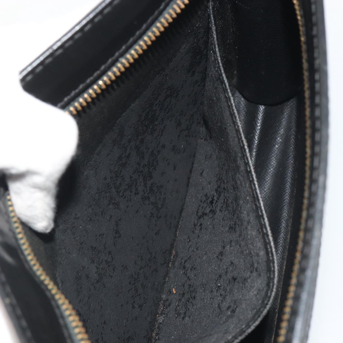 LOUIS VUITTON Epi Pochette Homme Clutch Bag Black M52522 LV Auth ep15569