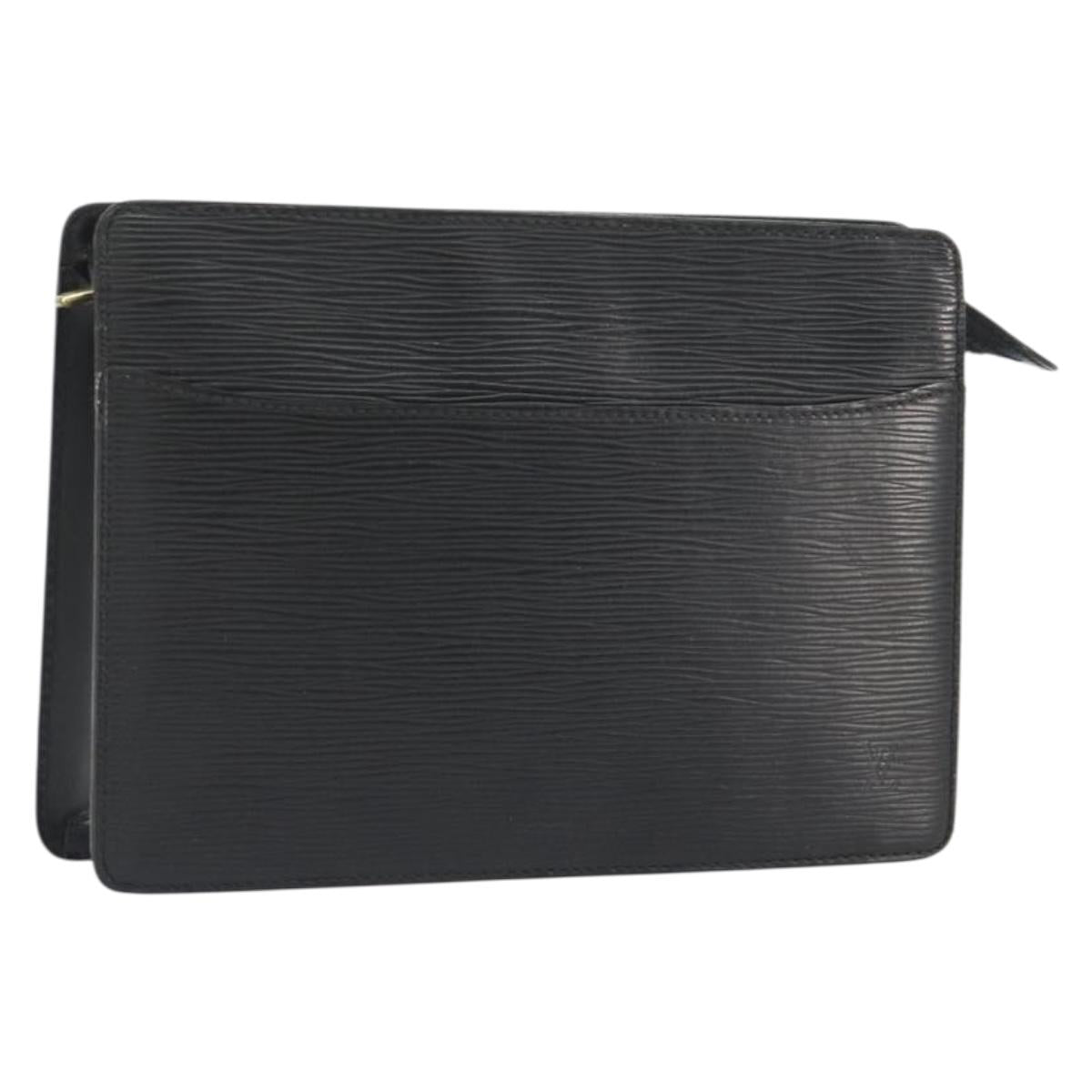 LOUIS VUITTON Epi Pochette Homme Clutch Bag Black M52522 LV Auth ep15569