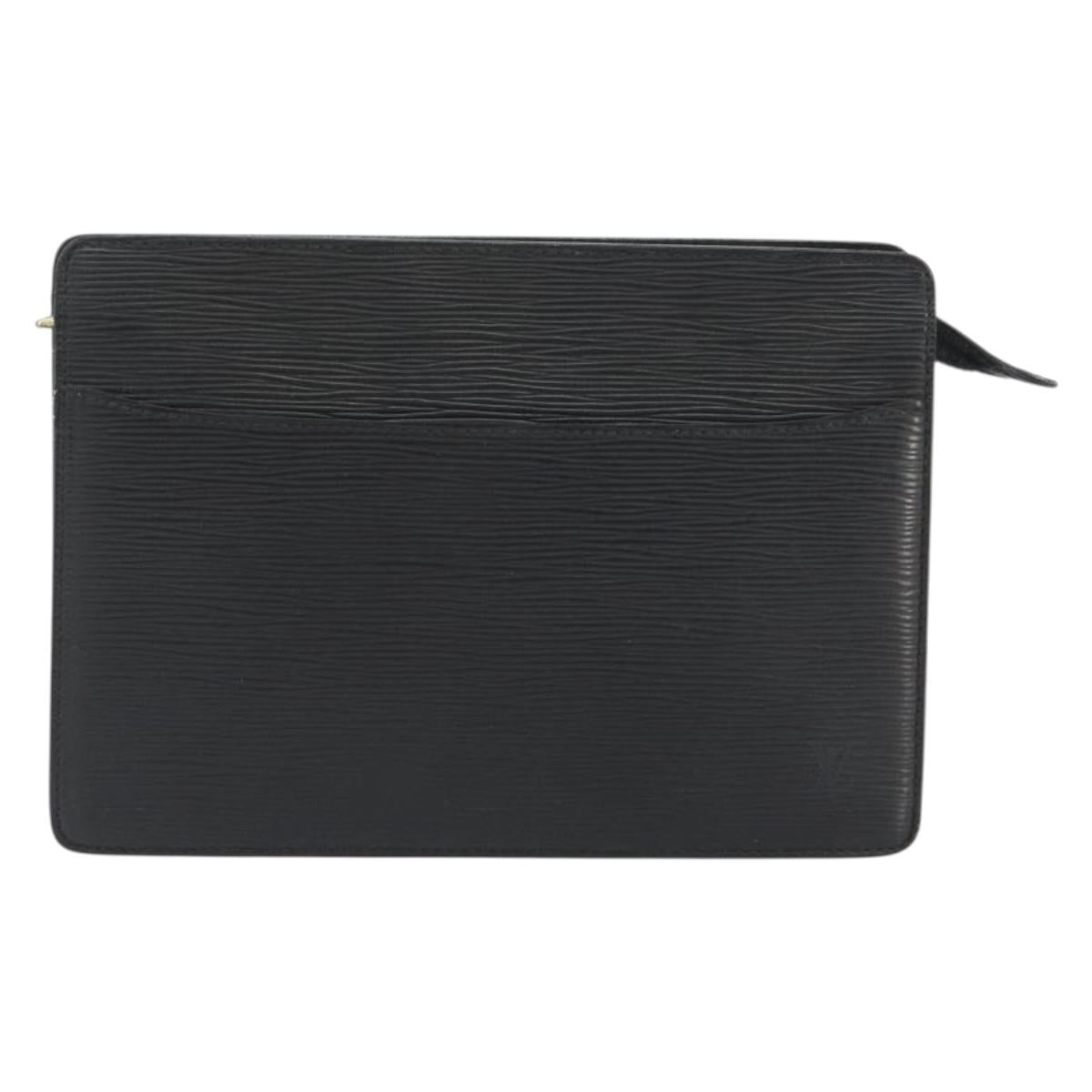 LOUIS VUITTON Epi Pochette Homme Clutch Bag Black M52522 LV Auth ep15569