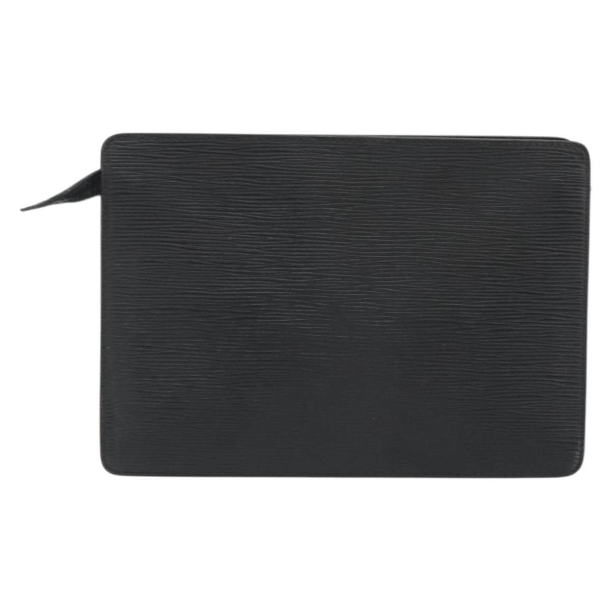 LOUIS VUITTON Epi Pochette Homme Clutch Bag Black M52522 LV Auth ep15569
