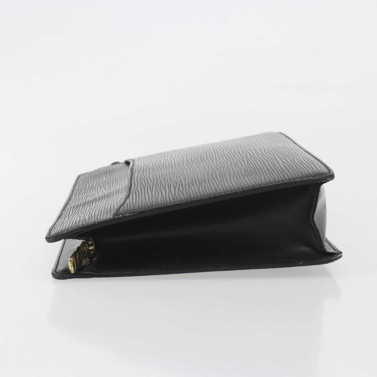 LOUIS VUITTON Epi Pochette Homme Clutch Bag Black M52522 LV Auth ep15569
