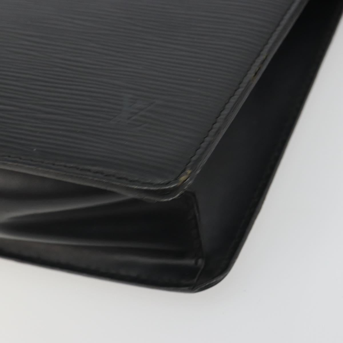 LOUIS VUITTON Epi Pochette Homme Clutch Bag Black M52522 LV Auth ep15569