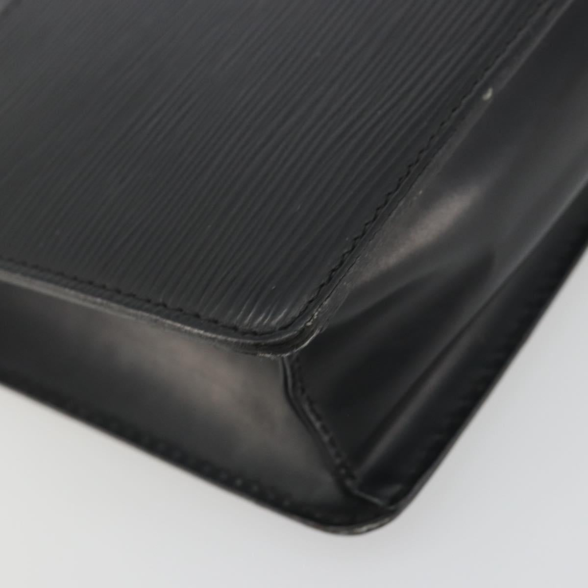 LOUIS VUITTON Epi Pochette Homme Clutch Bag Black M52522 LV Auth ep15569