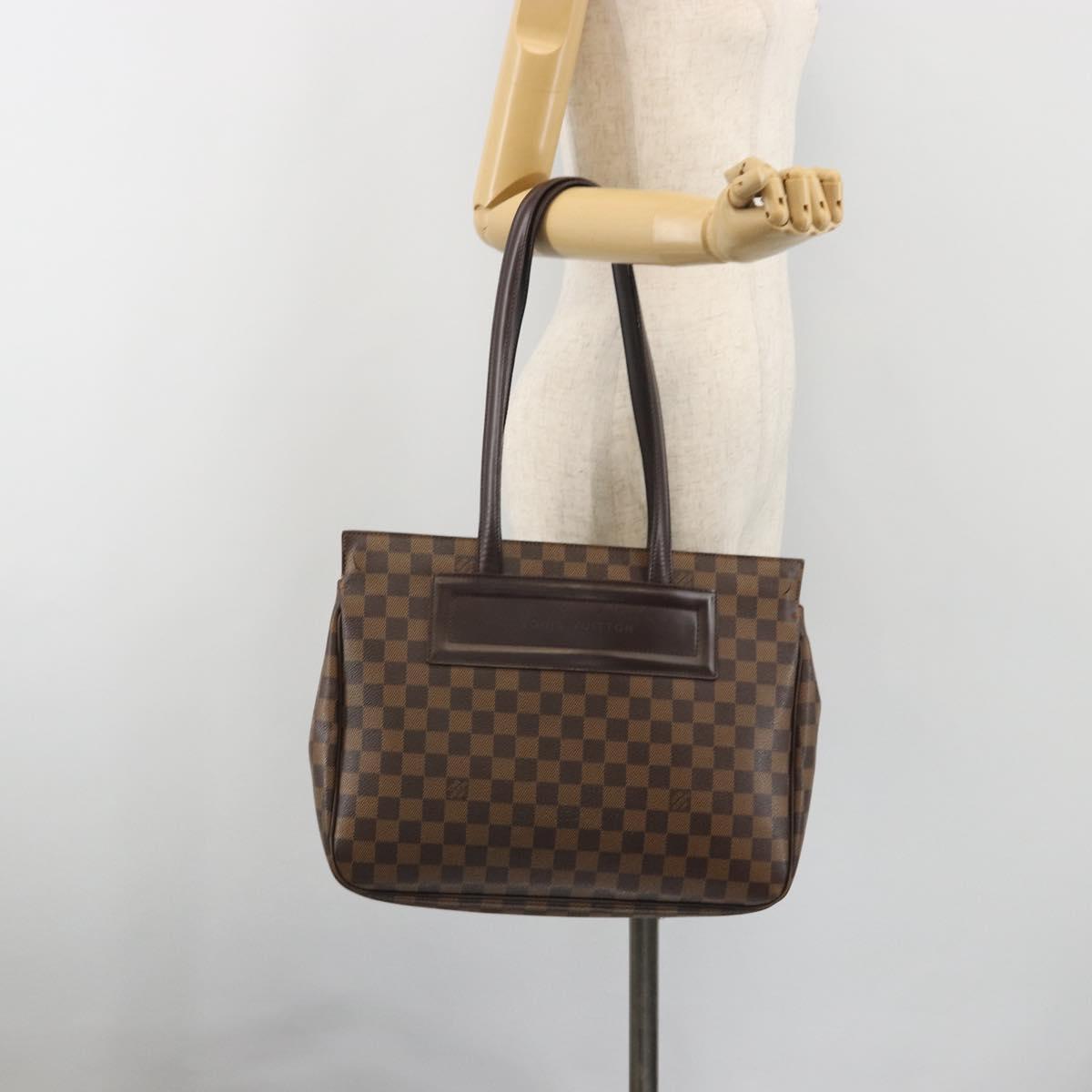 LOUIS VUITTON Damier Ebene Parioli PM Tote Bag N51123 LV Auth ep15571