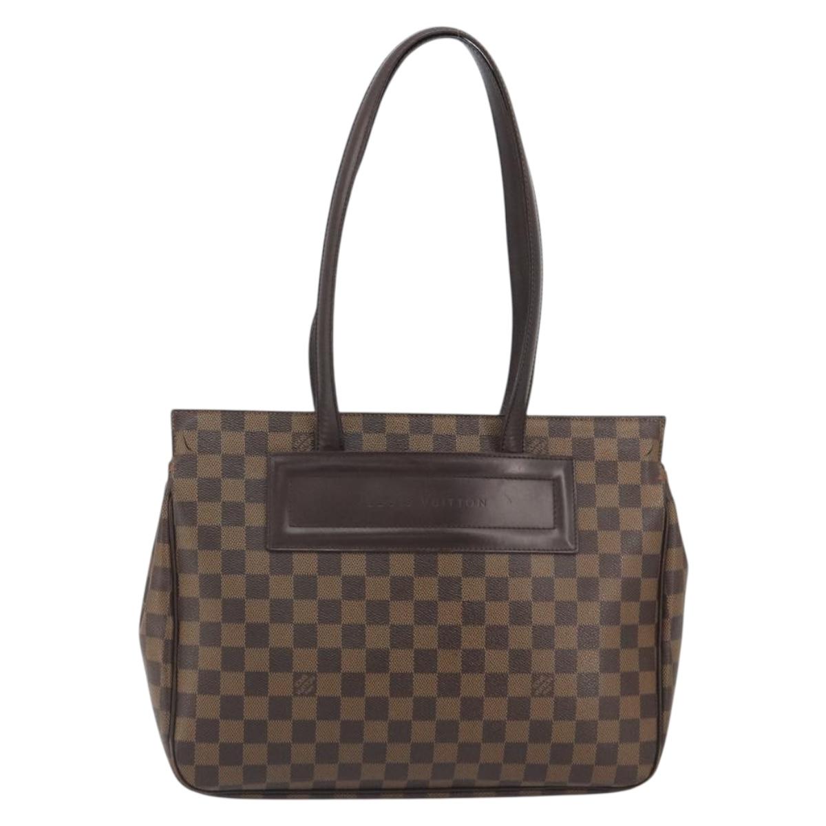 LOUIS VUITTON Damier Ebene Parioli PM Tote Bag N51123 LV Auth ep15571