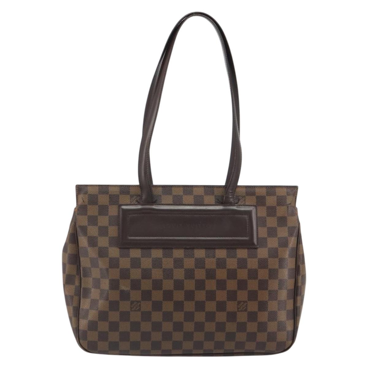 LOUIS VUITTON Damier Ebene Parioli PM Tote Bag N51123 LV Auth ep15571