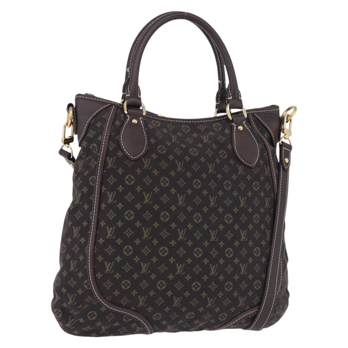 LOUIS VUITTON Monogram Mini Lin Buzasu Anjoul 2way Brown M95617 Auth ep15576A