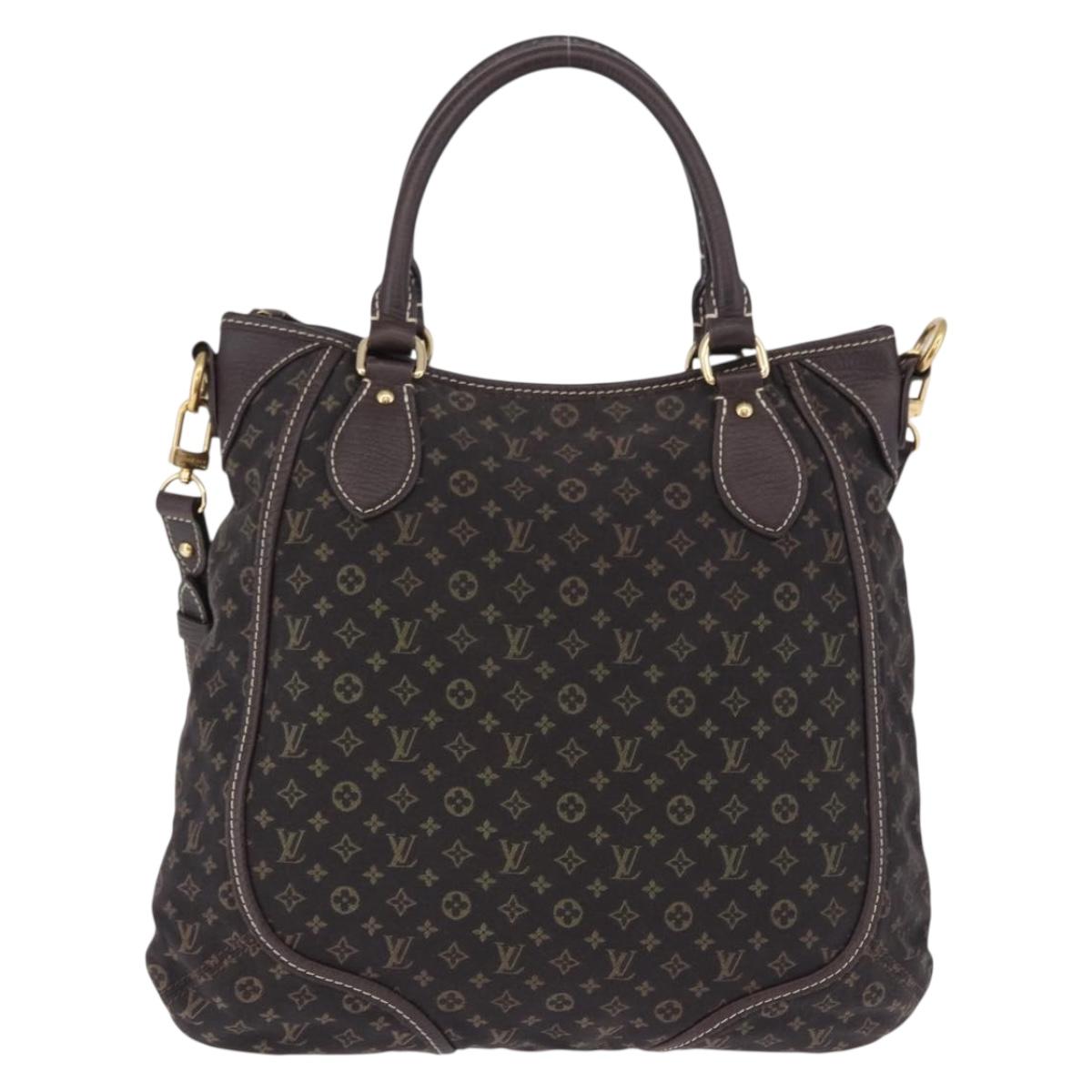 LOUIS VUITTON Monogram Mini Lin Buzasu Anjoul 2way Brown M95617 Auth ep15576A