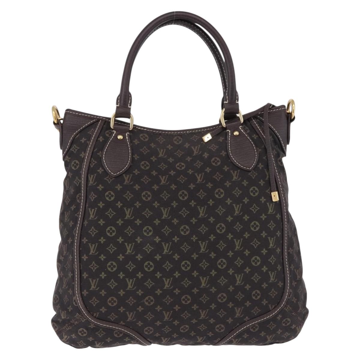 LOUIS VUITTON Monogram Mini Lin Buzasu Anjoul 2way Brown M95617 Auth ep15576A