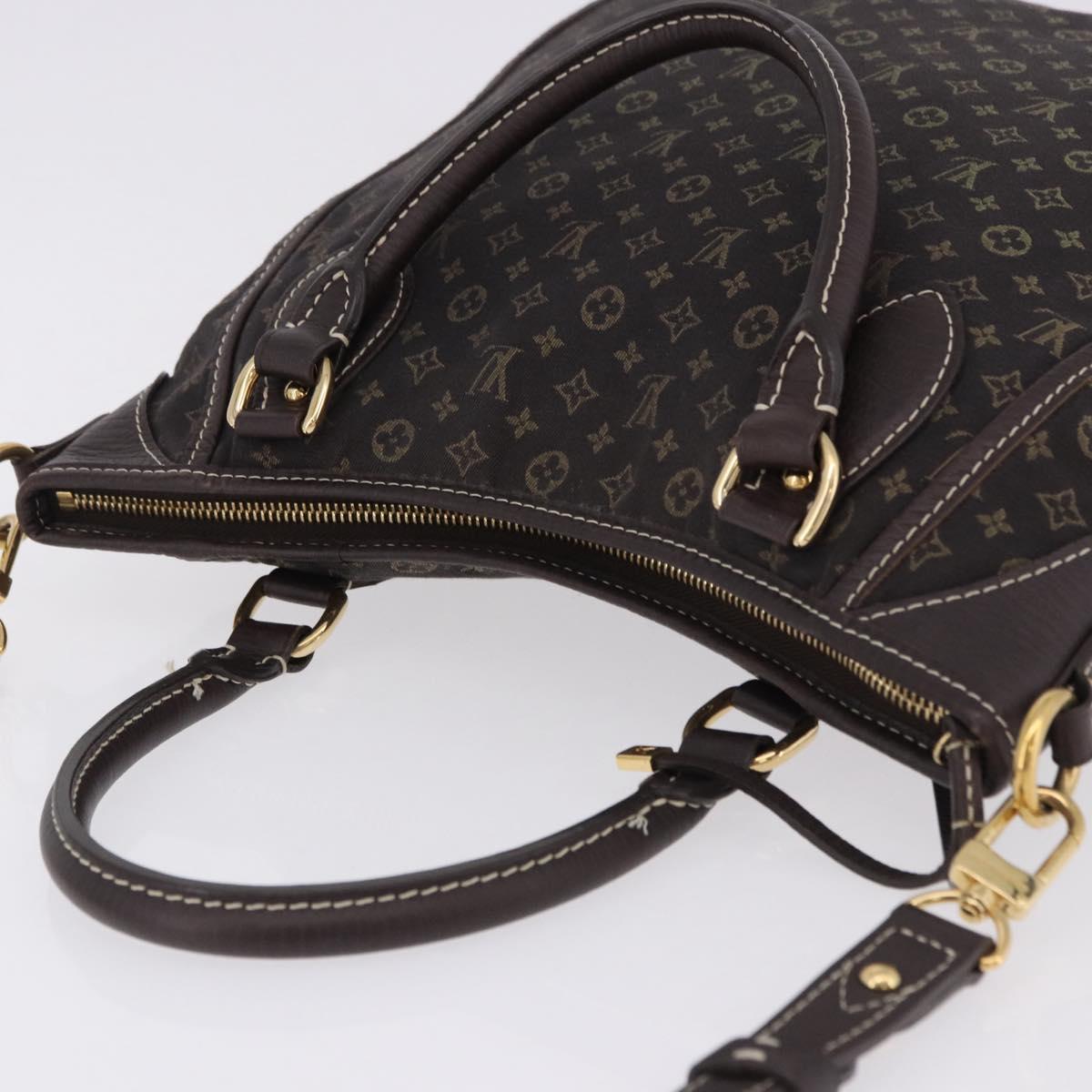 LOUIS VUITTON Monogram Mini Lin Buzasu Anjoul 2way Brown M95617 Auth ep15576A