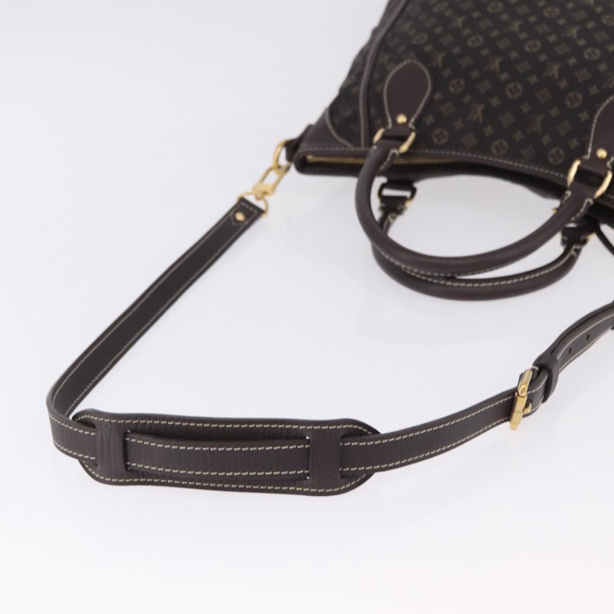 LOUIS VUITTON Monogram Mini Lin Buzasu Anjoul 2way Brown M95617 Auth ep15576A