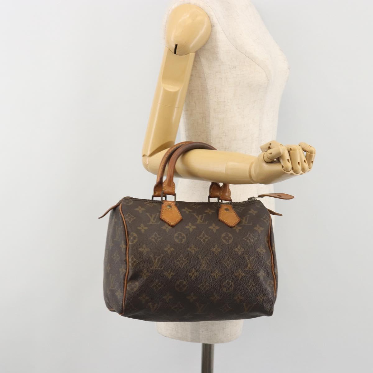 LOUIS VUITTON Monogram Speedy 25 Hand Bag M41528 LV Auth ep15579A
