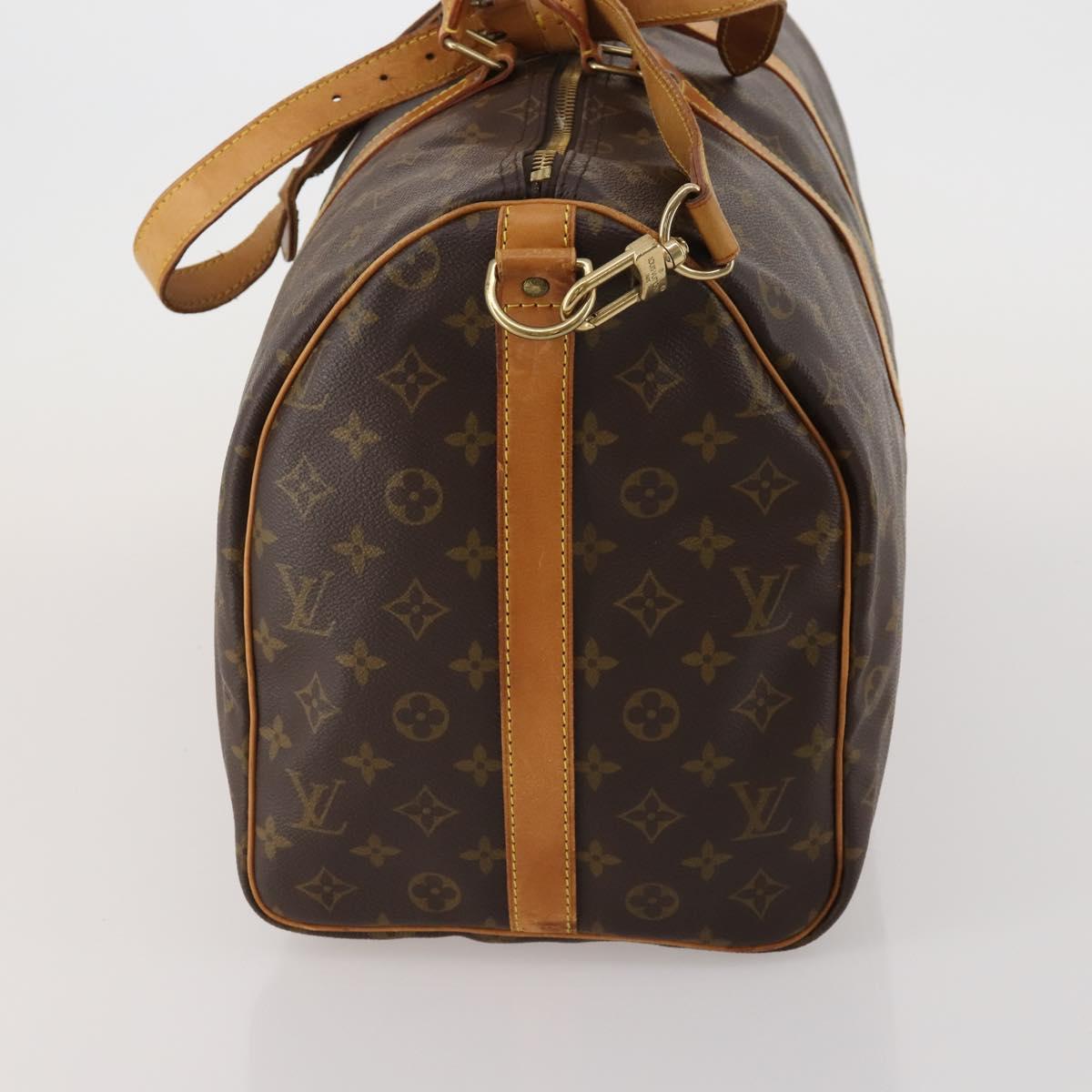 LOUIS VUITTON Monogram Keepall Bandouliere 50 Boston Bag M41416 LV Auth ep15580A