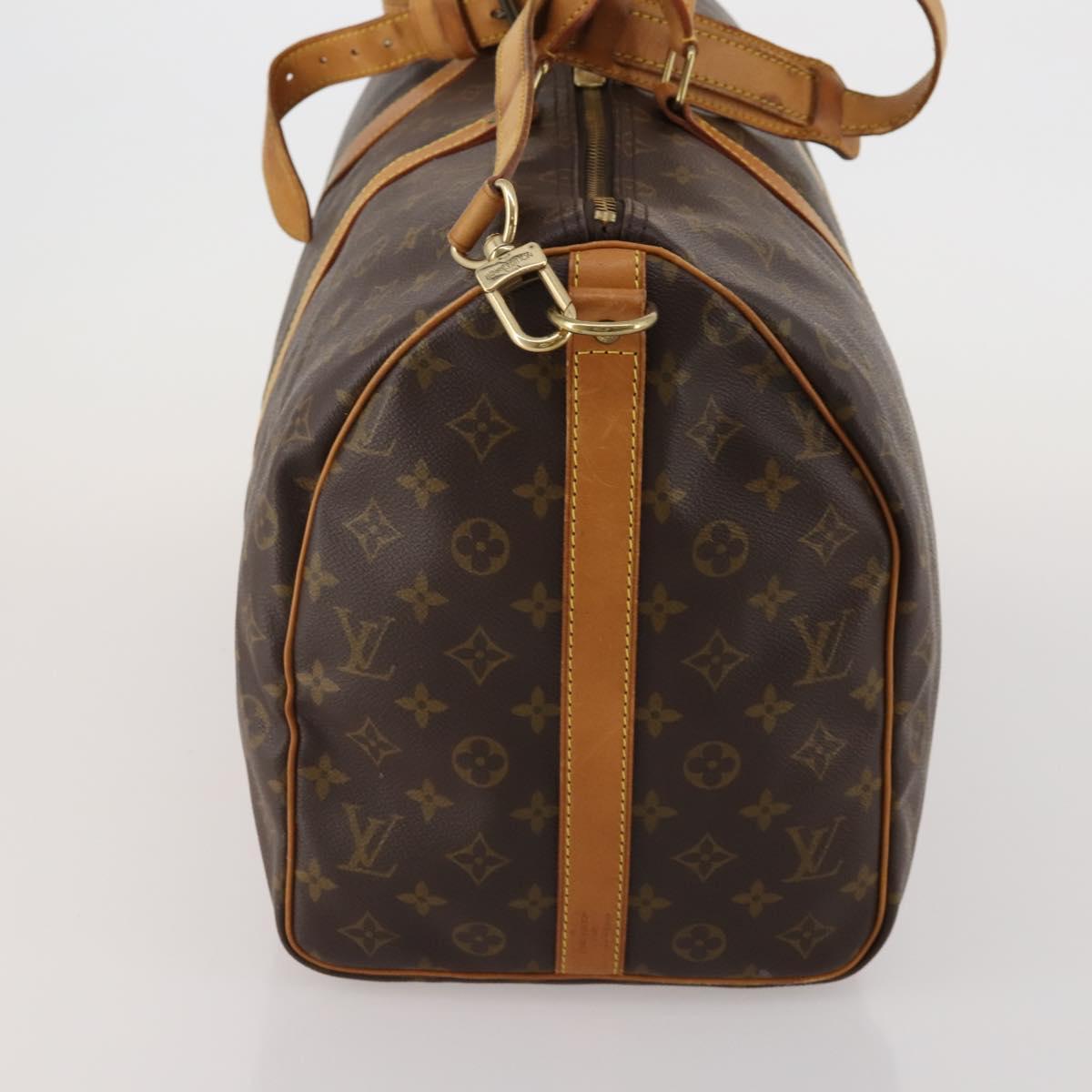 LOUIS VUITTON Monogram Keepall Bandouliere 50 Boston Bag M41416 LV Auth ep15580A