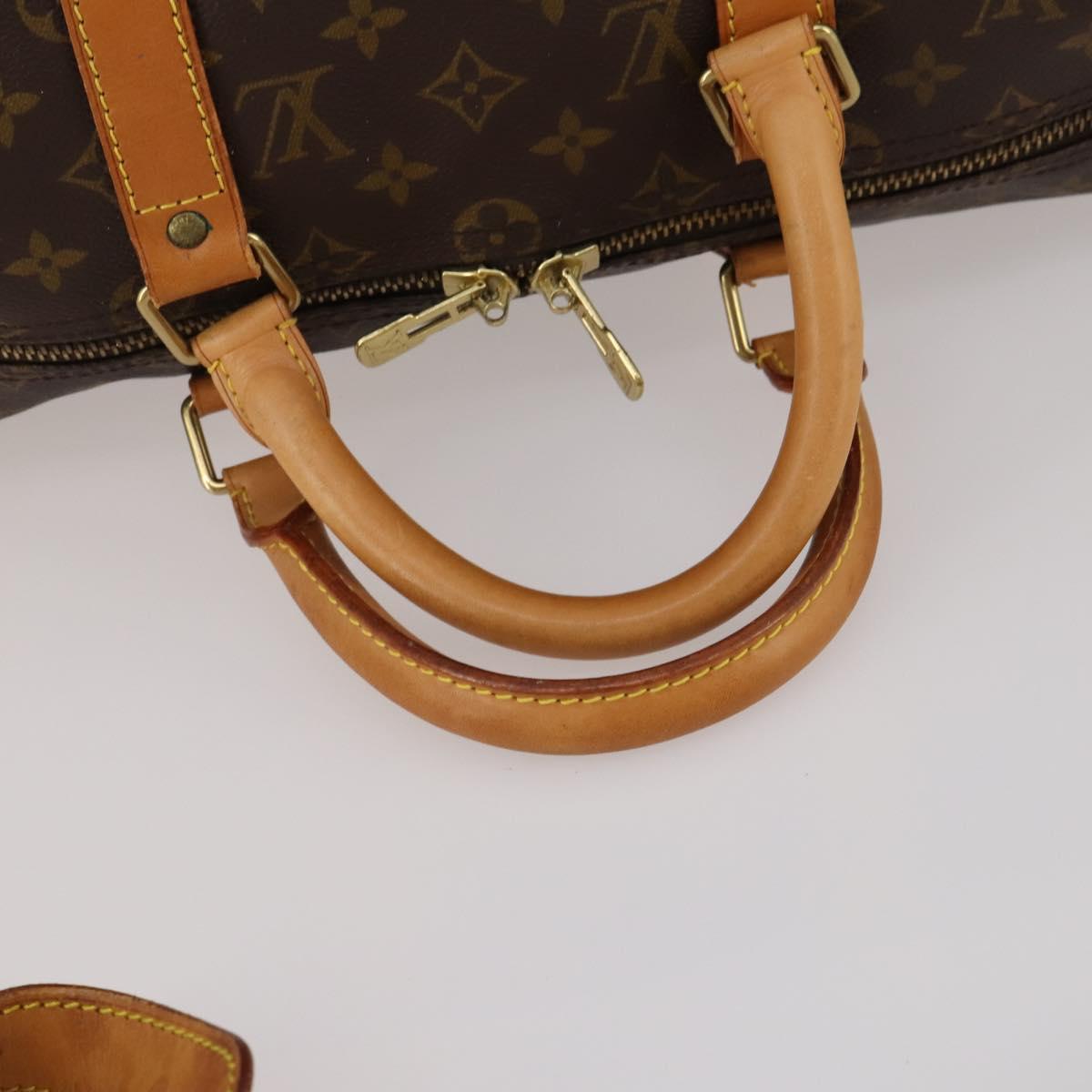 LOUIS VUITTON Monogram Keepall Bandouliere 50 Boston Bag M41416 LV Auth ep15580A