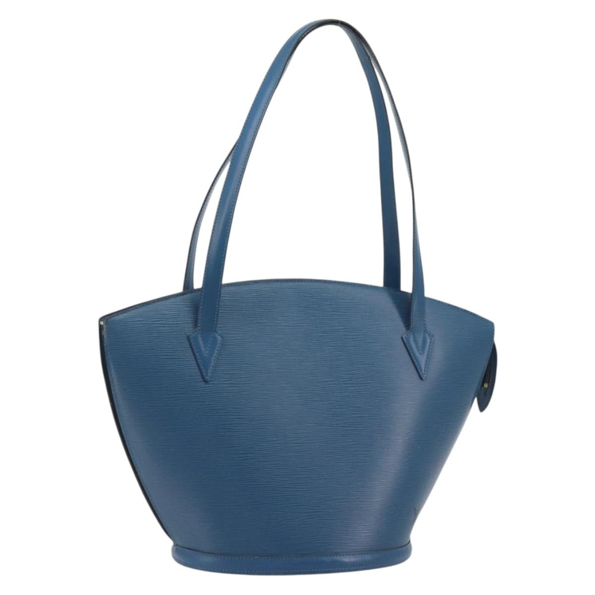 LOUIS VUITTON Epi Saint Jacques Shopping Shoulder Bag Blue M52275 Auth ep15588