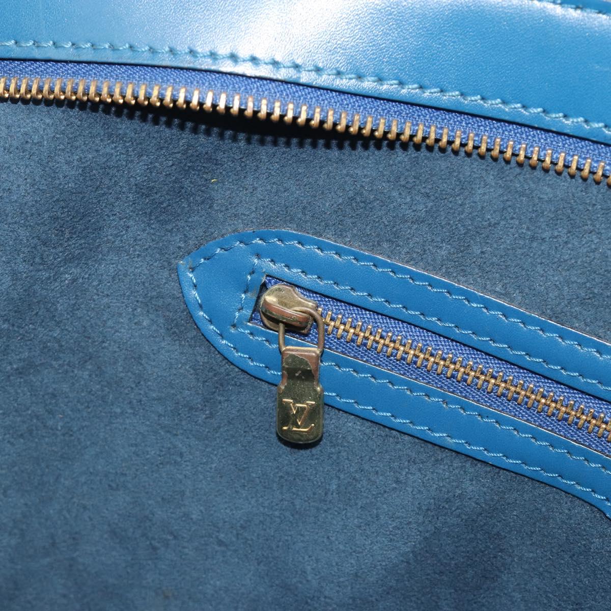 LOUIS VUITTON Epi Saint Jacques Shopping Shoulder Bag Blue M52275 Auth ep15588