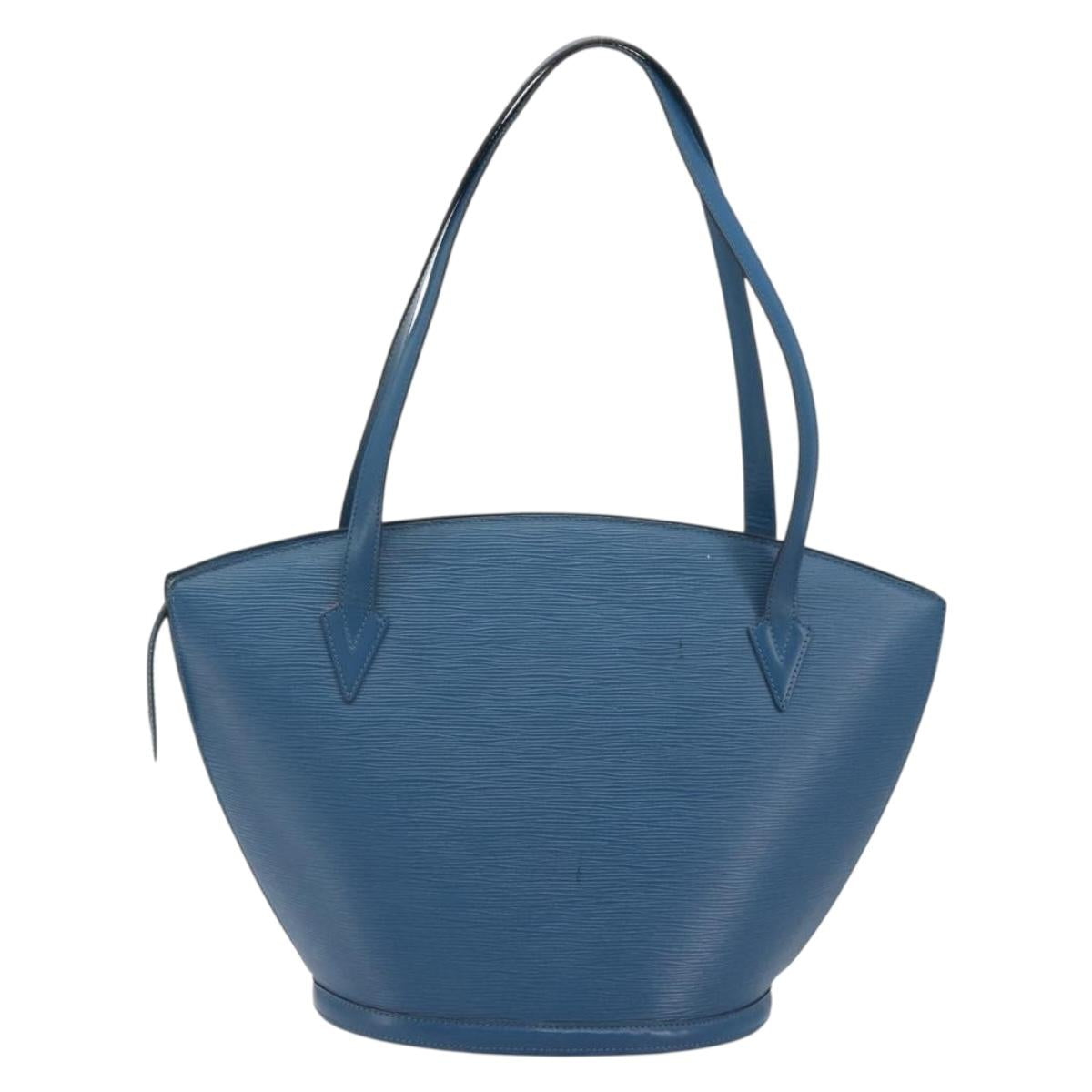 LOUIS VUITTON Epi Saint Jacques Shopping Shoulder Bag Blue M52275 Auth ep15588