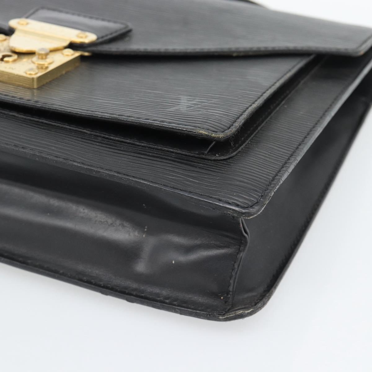 LOUIS VUITTON Epi Monceau 28 Hand Bag Black M52122 LV Auth ep15595