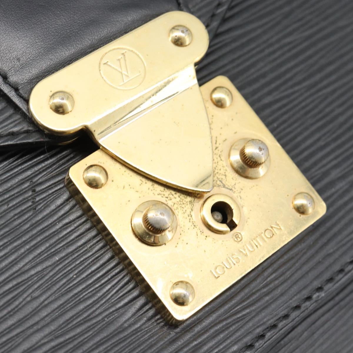 LOUIS VUITTON Epi Monceau 28 Hand Bag Black M52122 LV Auth ep15595