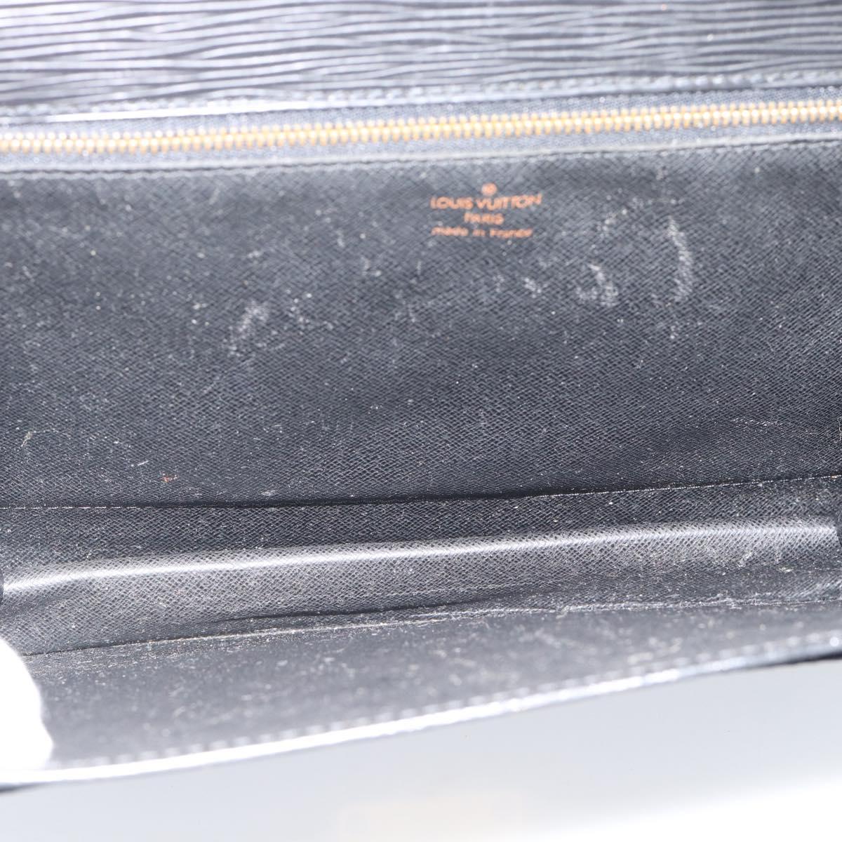 LOUIS VUITTON Epi Monceau 28 Hand Bag Black M52122 LV Auth ep15595