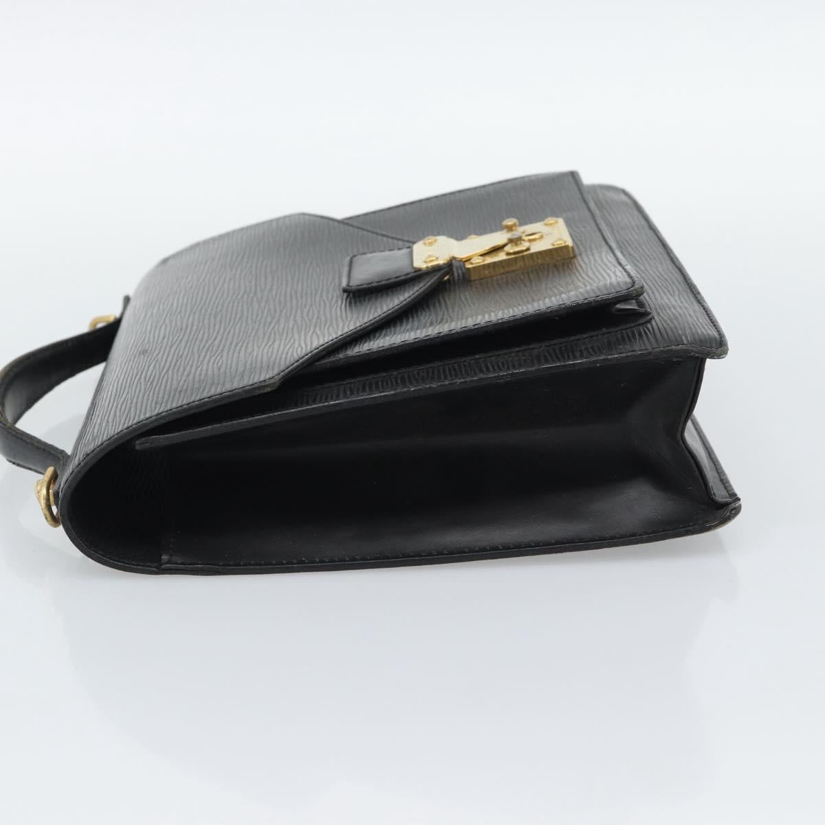 LOUIS VUITTON Epi Monceau 28 Hand Bag Black M52122 LV Auth ep15595