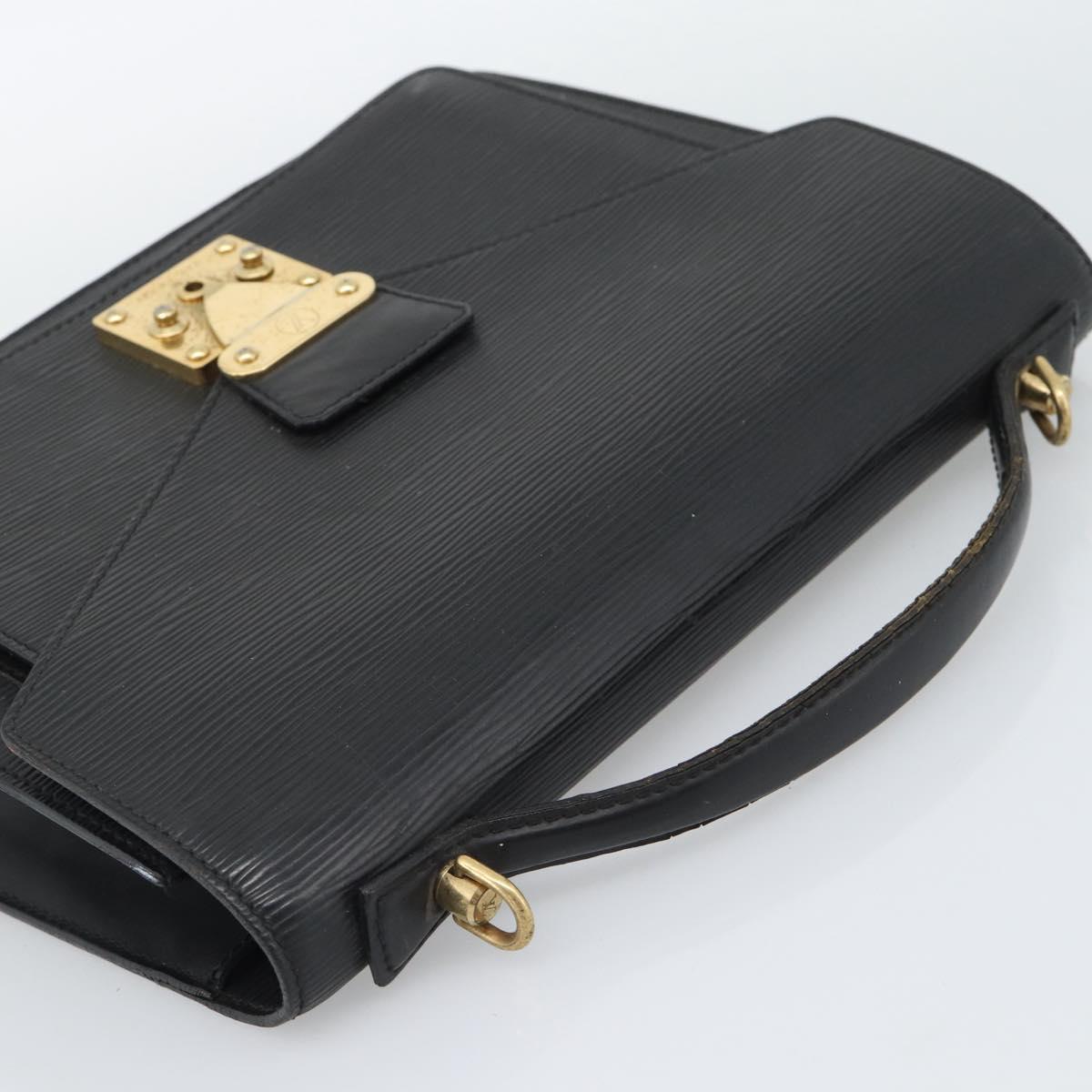 LOUIS VUITTON Epi Monceau 28 Hand Bag Black M52122 LV Auth ep15595