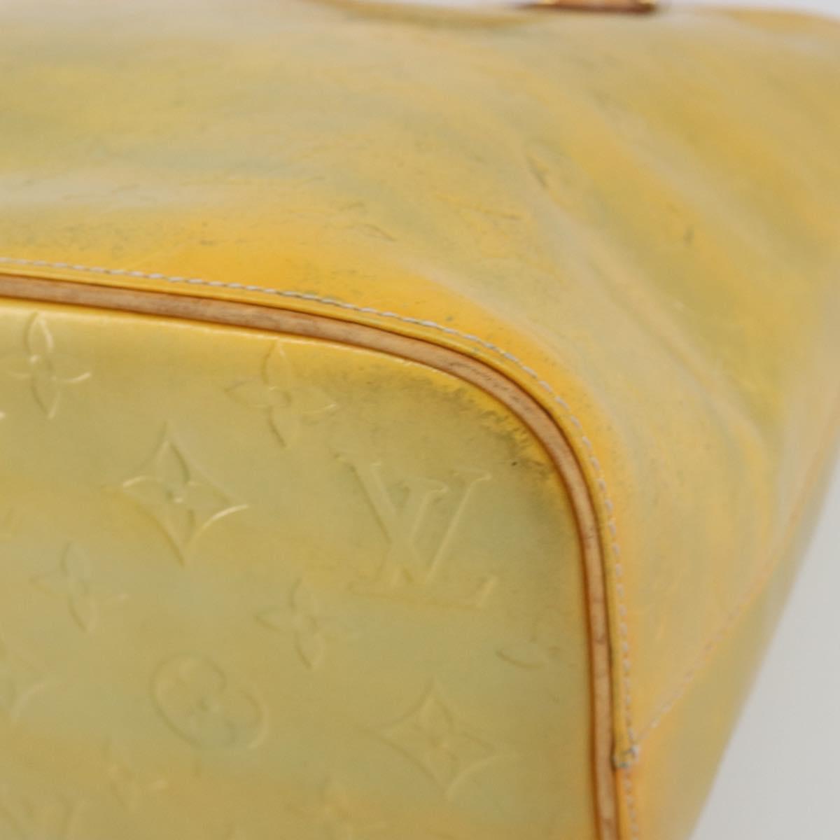 LOUIS VUITTON Monogram Vernis Houston Hand Bag Gris M91053 LV Auth ep15598