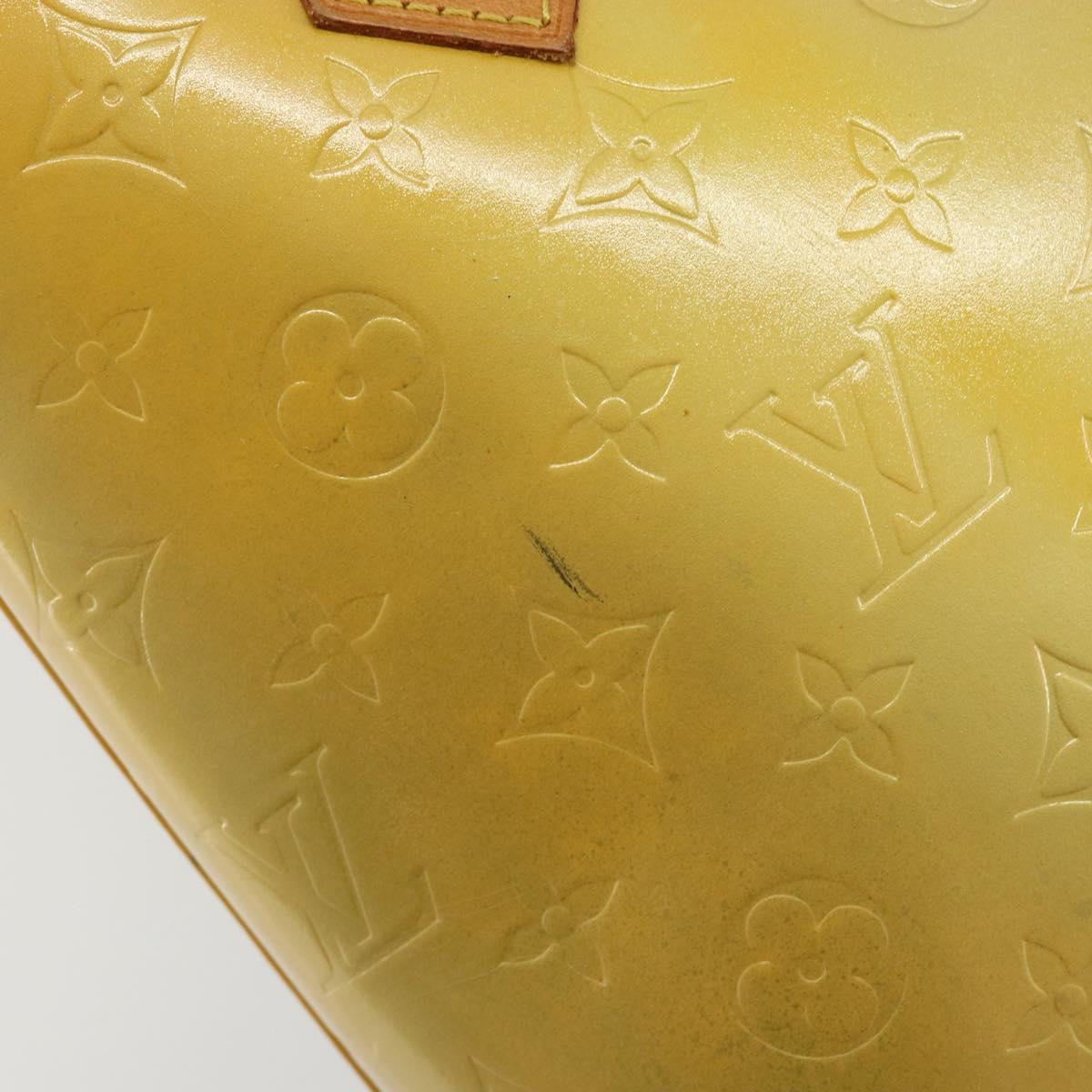 LOUIS VUITTON Monogram Vernis Houston Hand Bag Gris M91053 LV Auth ep15598