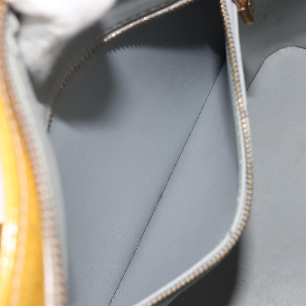 LOUIS VUITTON Monogram Vernis Houston Hand Bag Gris M91053 LV Auth ep15598