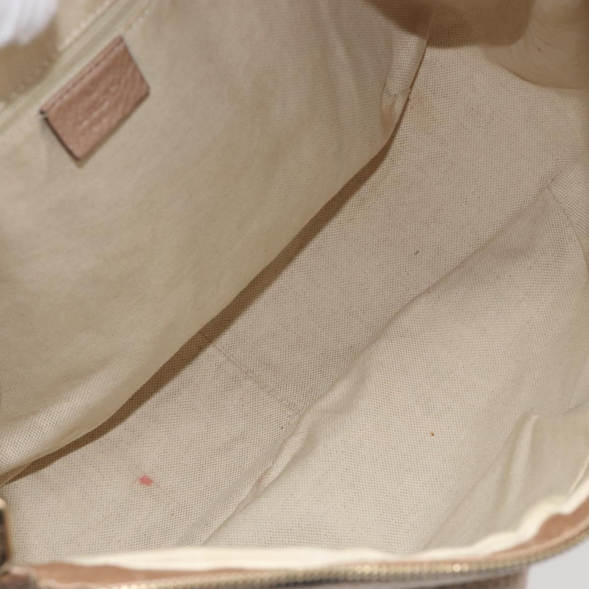GUCCI Sukey Shoulder Bag Leather Champagne Gold 232955 Auth ep15604