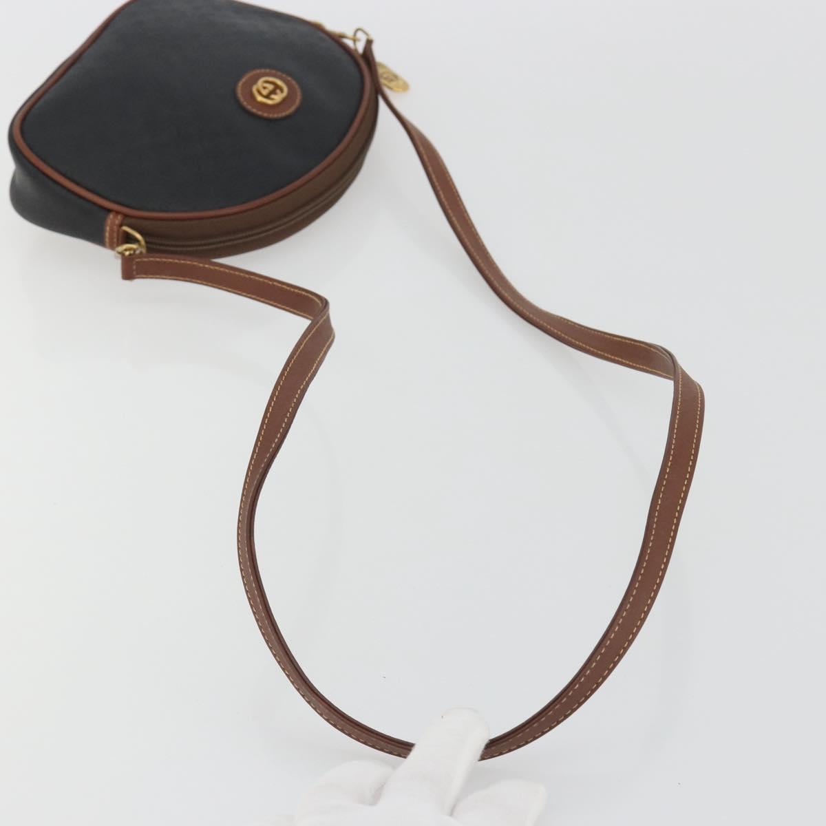 GUCCI Micro GG Supreme Shoulder Bag Black Gold 007 104 0013 Auth ep15607