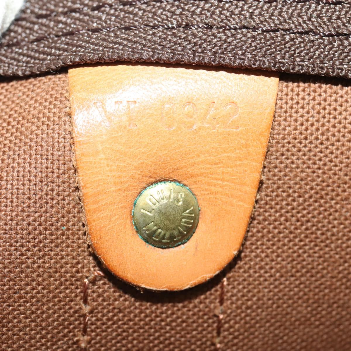 LOUIS VUITTON Monogram Keepall Bandouliere 55 Boston Bag M41414 LV Auth ep15610A