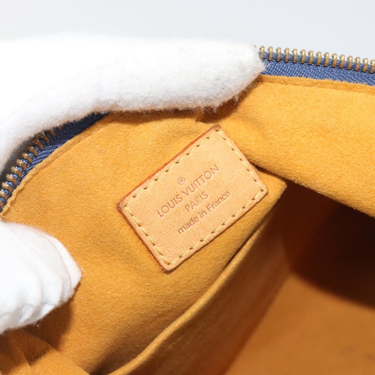 LOUIS VUITTON Monogram Denim Buggy PM Shoulder Bag Blue M95049 LV Auth ep15612A