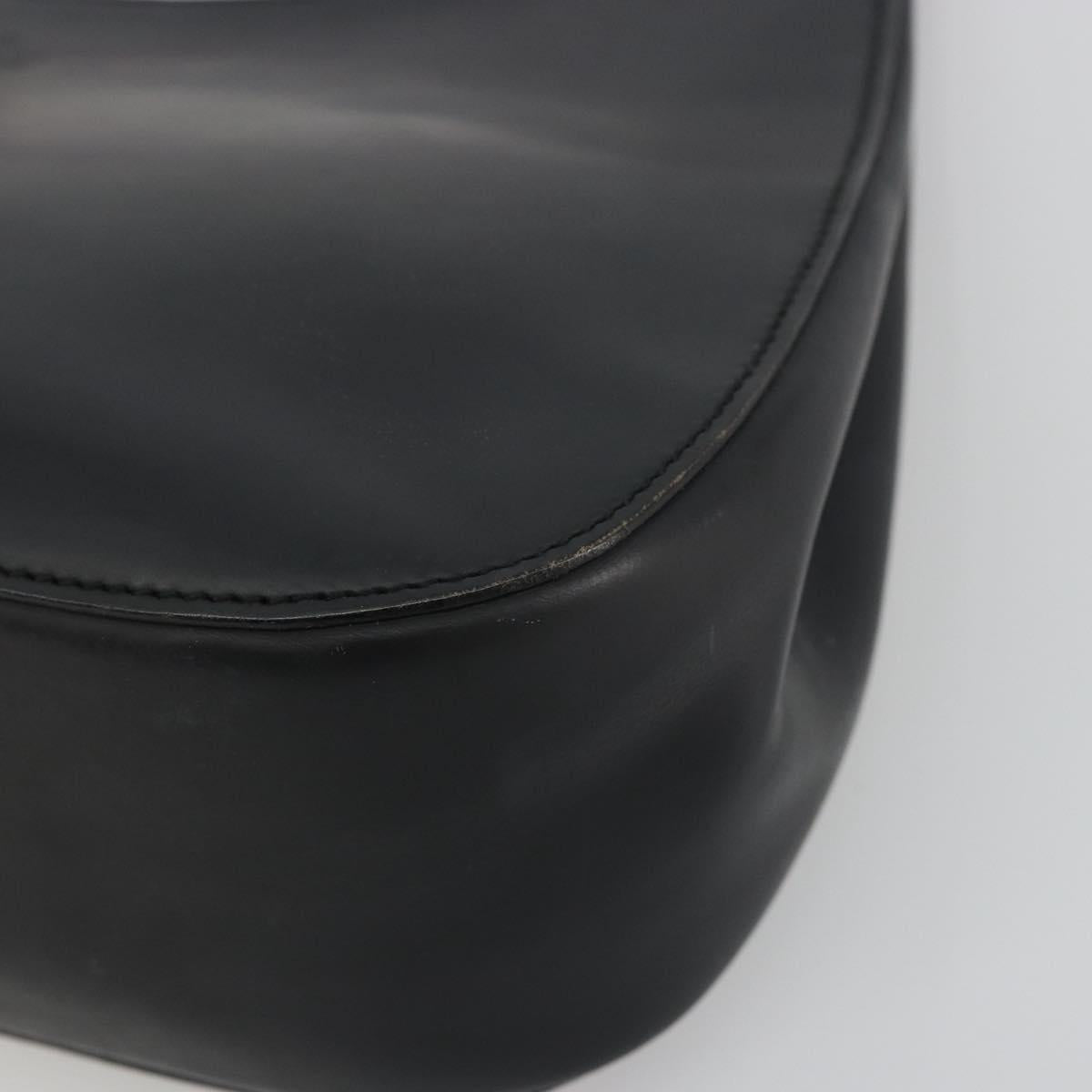 GUCCI Bamboo Hand Bag Leather Black 001 3761 Auth ep15613A