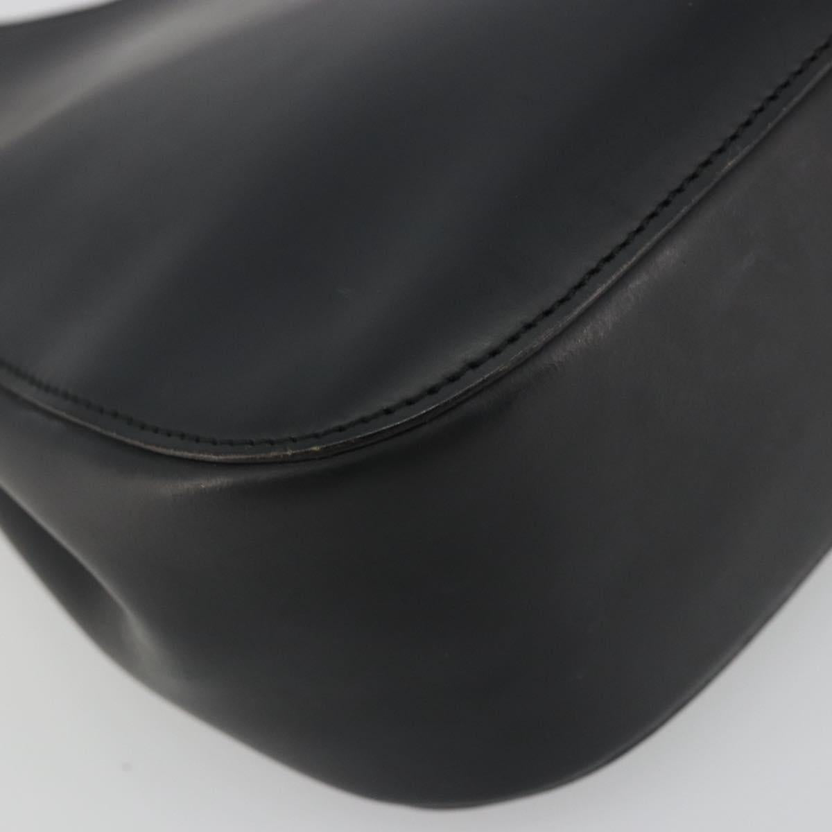 GUCCI Bamboo Hand Bag Leather Black 001 3761 Auth ep15613A