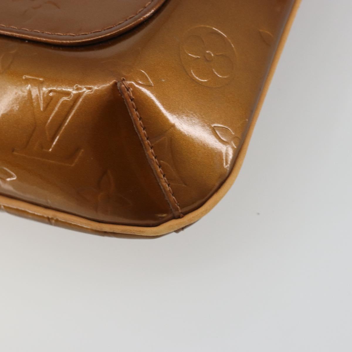 LOUIS VUITTON Monogram Vernis Thompson Street Bag Bronze M91124 LV Auth ep15617