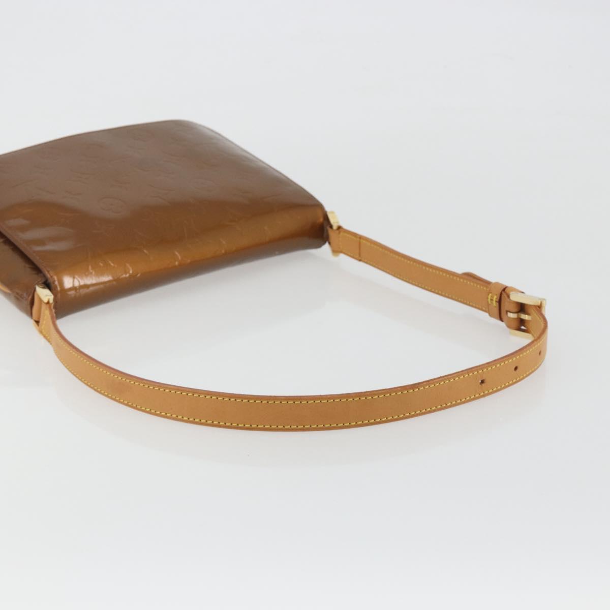 LOUIS VUITTON Monogram Vernis Thompson Street Bag Bronze M91124 LV Auth ep15617