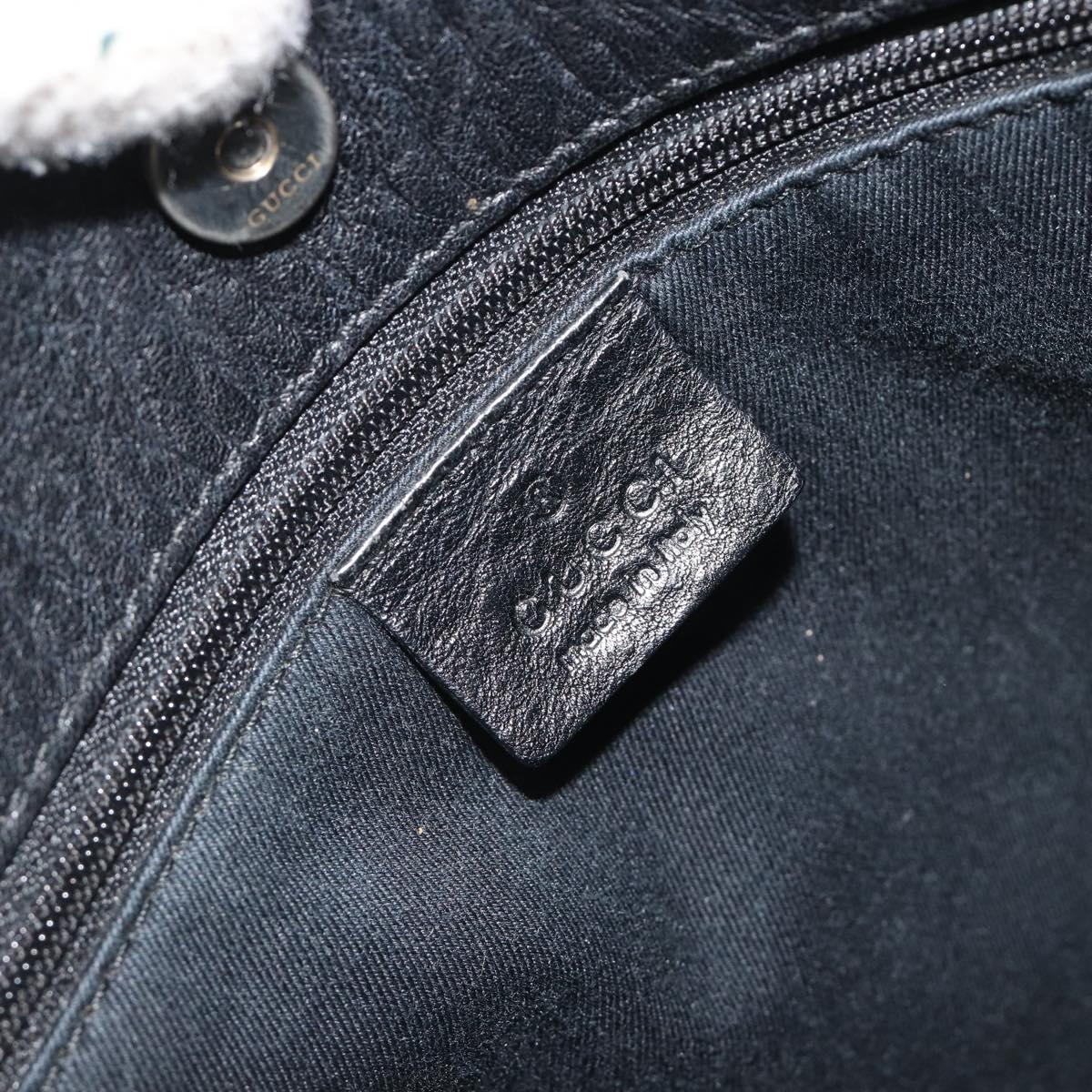 GUCCI GG Canvas Shoulder Bag Black 101971 Auth ep15619