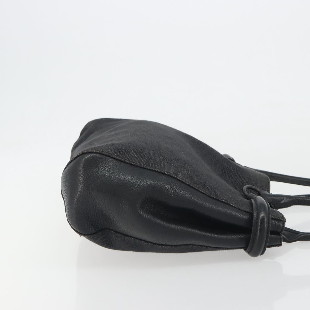 GUCCI GG Canvas Shoulder Bag Black 101971 Auth ep15619