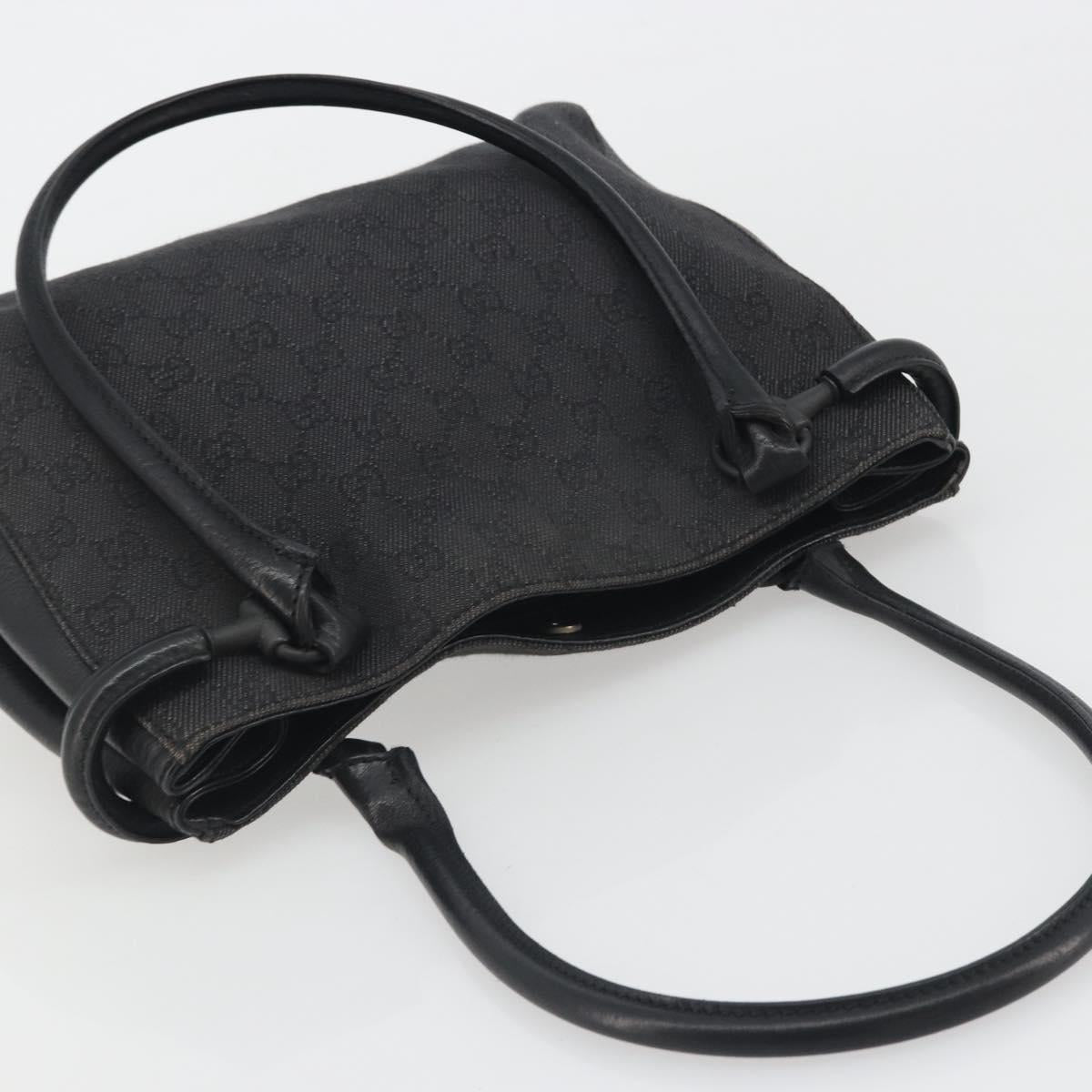 GUCCI GG Canvas Shoulder Bag Black 101971 Auth ep15619